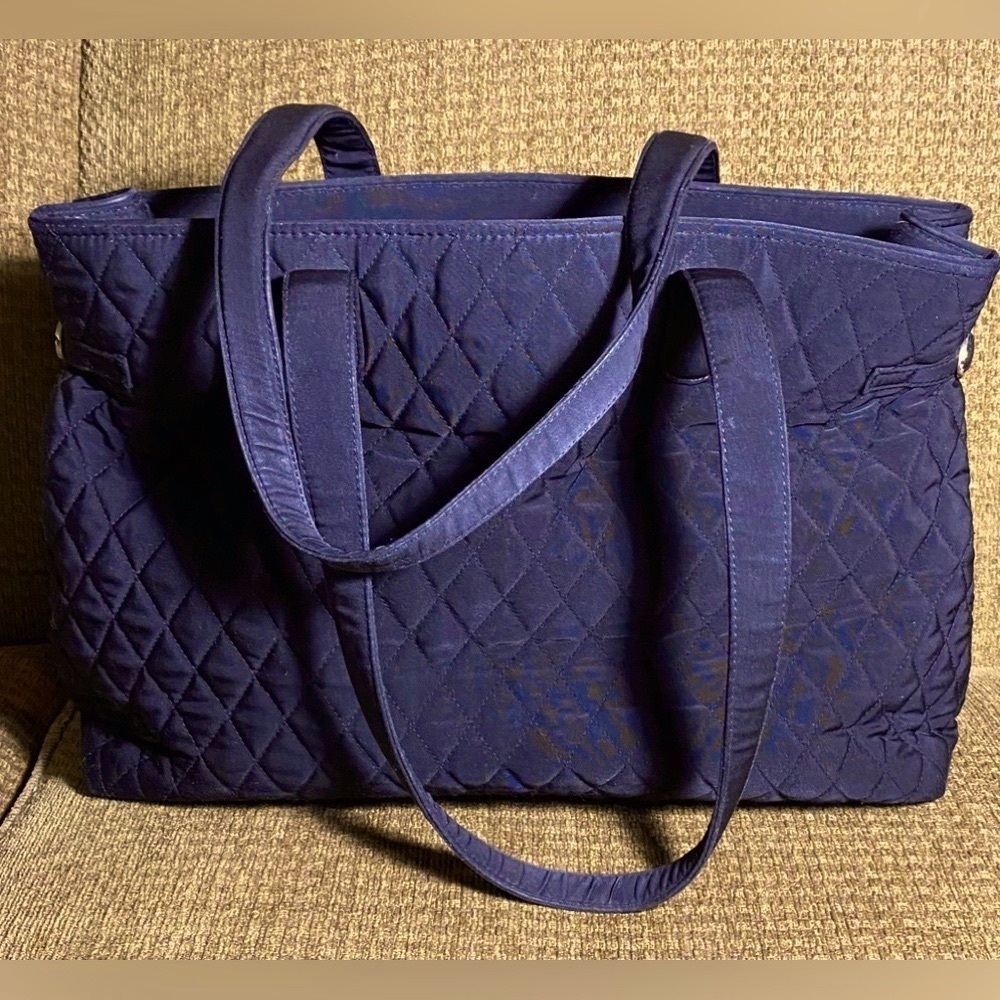 Vera Bradley black quilted tote